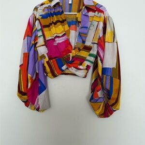 Colorful Abstract Women's Top